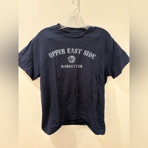 Navy Blue Upper East Side Manhattan T-Shirt Size Small Unisex
